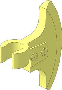 Minifig Battleaxe Blade