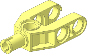 Technic Cross Block 2 x 3 Split (Pin/Pin/Pin) with Pin