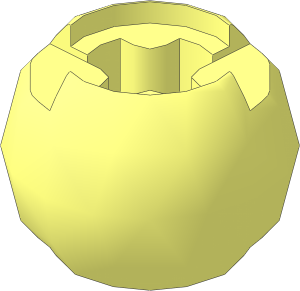Technic Ball Joint with Axlehole Open