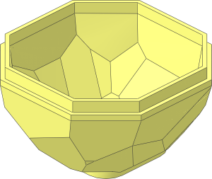 ~Rock  4 x  4 x  1.667 Bottom Dual Mould