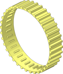 Caterpillar Track  2.5 Wide with 36 Ridges (Formed Circle Shape)