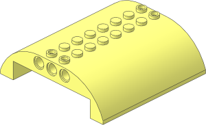 Slope Brick Curved  8 x  8 x  2 Double