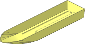 Boat Hull Floating 51 x 12 Bottom