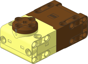 Electric Powered Up Large Angular Motor with Medium Azure Back