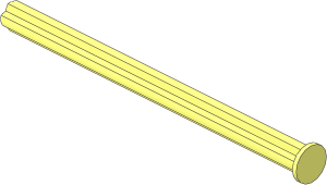 Technic Axle  8 with Stop