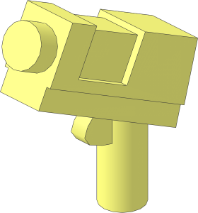 Minifig Gun Semiautomatic Pistol