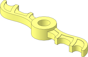 Minifig Propeller with Bat Wings
