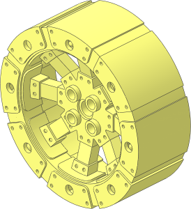 Wheel 21 x 56 with 8 Spokes Armoured