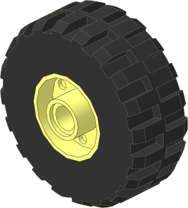 Wheel Rim 14 x 18 with Holes on Both Sides with Tyre 14/ 70 x 17