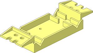 ~Electric Motor Case  4 x 12 x  3.333 Type 1 - Base