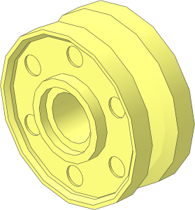 Wheel Rim  8 x 18 with Deep Centre Groove and Peghole
