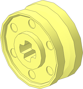Wheel Rim  8 x 18 with Deep Centre Groove and Axle Hole