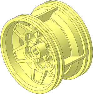 Wheel Rim 26 x 43 with 6 Spokes and 6 Pegholes