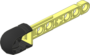 ~Technic Competition Arrow with Hollow Rubber Black Tip (Obsolete)