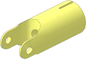 Technic Universal Joint 4L End with Slotted End