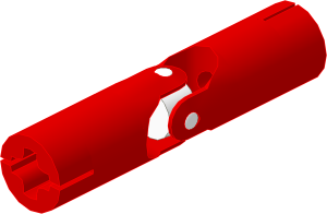 ~_Technic Universal Joint Type 1 (Complete) Red (Obsolete)