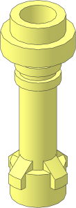 ~Minifig Lightsaber Hilt without Bottom Ring (Obsolete)