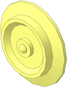 Train Wheel with Closed Centre for Wheel Bogie
