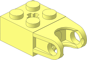 Brick  2 x  2 with Ball Socket Type 1 and Axlehole