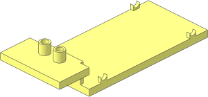 ~Electric Train Motor  4 x 12 x  4 Base