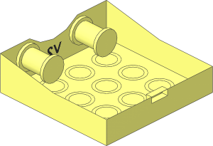 ~Electric Power Functions Infrared Receiver Bottom "V2" Pattern