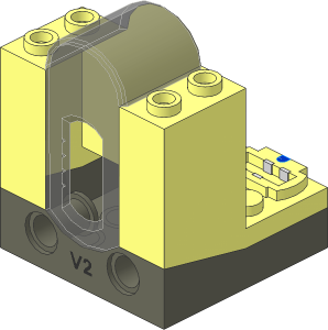 Electric Power Functions Infrared Receiver Body "V2" Pattern