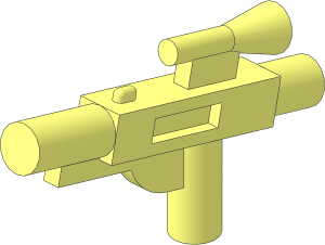 Minifig Gun Short Blaster