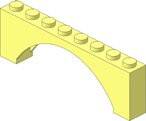 Arch  1 x  8 x  2 Raised