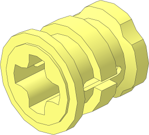 Technic Bush with Three Flanges