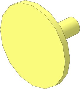 Minifig Shield Round Flat