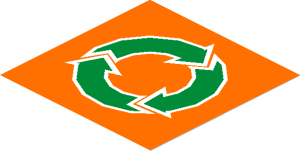 Sticker  2.5 x  2.5 with Round Green Arrows