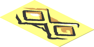 Sticker  1.1 x  1.9 with Diamond Bricks Type 1