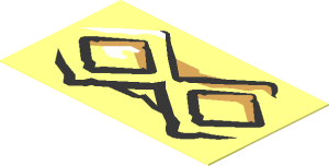 Sticker  1.1 x  1.9 with Diamond Bricks Type 2