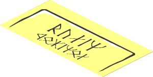 Sticker  1.9 x  3.9 with Large Runes