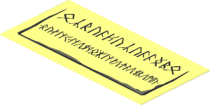 Sticker  1.9 x  3.9 with Small Runes