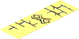Sticker  5.9 x  1.8 with Wall and Diamond Bricks