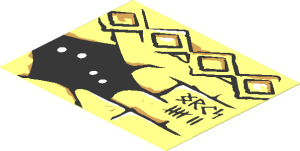 Sticker  2.8 x  3.5 with Diamond Bricks and Eyes