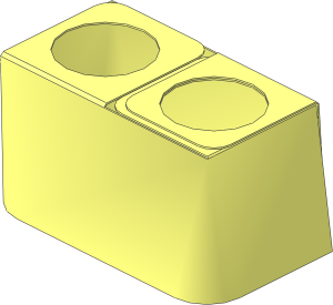 Minifig Skirt  1.1L with Straight Bottom (Formed)