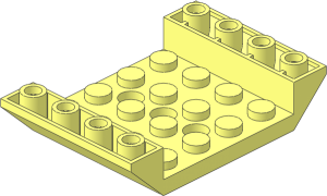 Slope Brick 45  6 x  4 Double Inverted with Centre Holes
