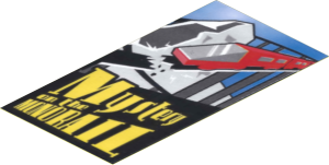 Sticker  6.3 x  3.3 with Mystery of the Monorail Movie Poster