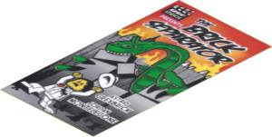 Sticker  6.3 x  3.3 with The Brick Separator Movie Poster