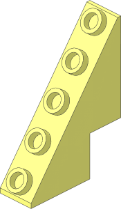 Slope Brick 53  3 x  1 x  3 & 1/3 with Studs on Slope