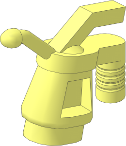 Minifig Tool Oilcan with Ribbed Handle