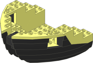 Boat Bow 12 x 12 x  5.333 with Black Bottom