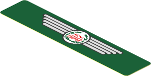Sticker  0.8 x  3.8 with Radiator Grille and Mini Cooper Logo