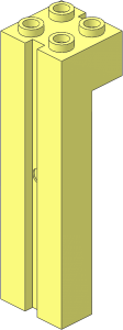 Brick  2 x  2  x  6 with Groove