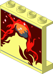 Panel  1 x  4 x  3 with Nebula Image Pattern