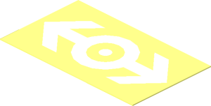 Sticker  1.1 x  2 with White Train Logo