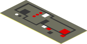 Sticker  0.7 x  1.7 with Buttons and Circuitry
