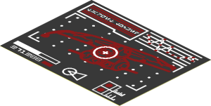 Sticker  2.8 x  3.7 with Droid Gunship and Target Screen